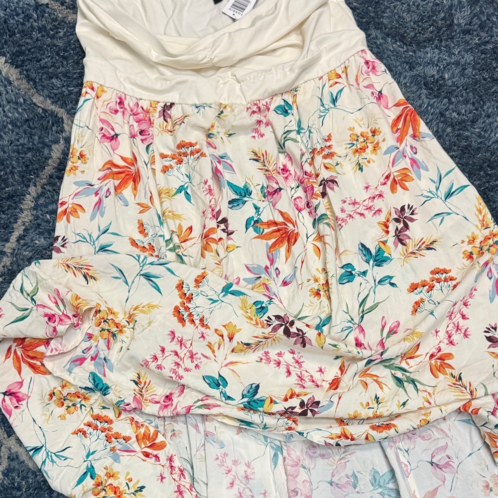 Torrid Midi Jersey Challis Sweetheart Tube Dress up - Picture 4 of 9